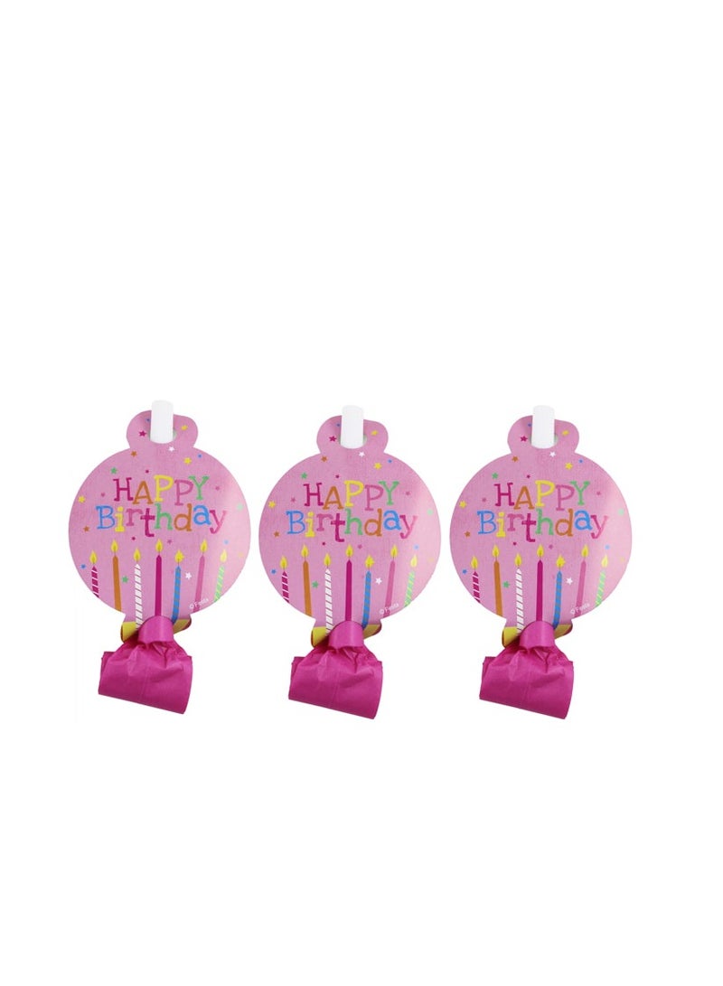 PARTY FUN Party Blowouts with Cards Happy Birthday Edition Add Whimsical Noise and Laughter to Your Celebration Set of 6 Pcs - Image 1