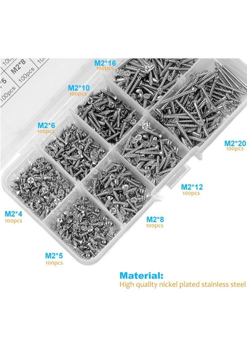 NIBEMINENT 800Pcs Self Tapping Screw Set  - Image 4