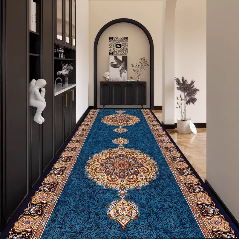Wholesale Crystal Velvet Corridor Rug - Long Strip, Customizable for Hotels & Homes