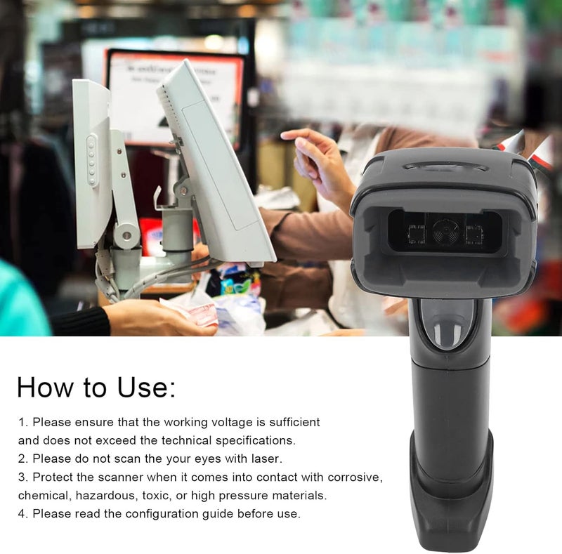 Barcode Scanner QR Code Reader Handheld for Store Logistic Retail (5V DC) - Image 4
