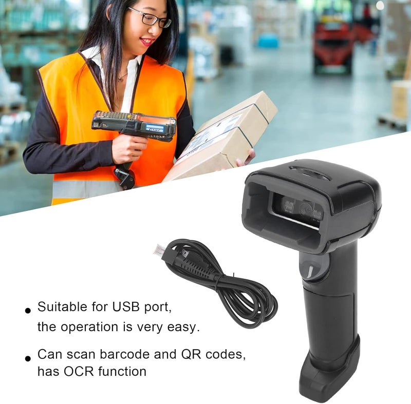 Barcode Scanner QR Code Reader Handheld for Store Logistic Retail (5V DC) - Image 3