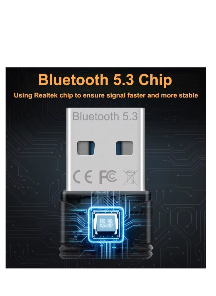 ZEXMTE Bluetooth 5.3 Mini USB Dongle support windows 8.1 - 10 - 11  - Image 3