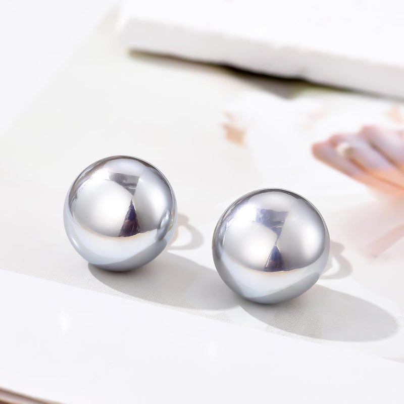 YOQUCOL Simulated Freshwater Pearl Clip On Earrings Not Pierced Elegant Stud Jewelry For Women - Image 3