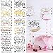Mimeile Mothers Day Balloon Stickers Fathers Day Letters Decals 12 Pcs Gold Black Rainbow DIY Paster Party Supplies Glass Sticker for Bobo Transparent Balloon Decor - Image 3