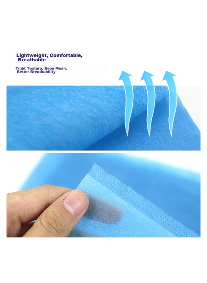 Jajalin Disposable Bed Sheet, Waterproof And Oil-proof, For Travel, 120*200cm, For Beauty Salons And Massages, Non-woven Fabric Care Pad, Blue, 5 Pieces - Image 2