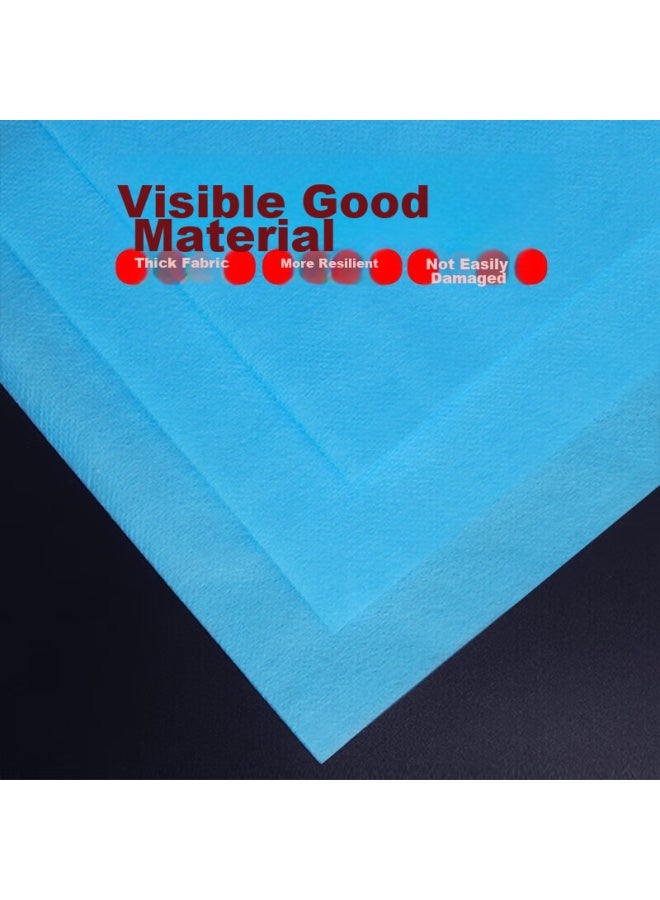 Jajalin Disposable Bed Sheet, Waterproof And Oil-proof, For Travel, 120*200cm, For Beauty Salons And Massages, Non-woven Fabric Care Pad, Blue, 5 Pieces - Image 3
