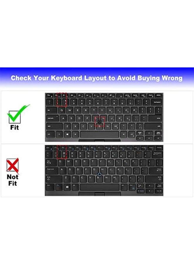 erorex - Keyboard Cover Design For Dell Latitude 5400 5401 5410 5411 7400 14 Inch With Pointing Laptop Dell Latitude 14 Us Layout Keyboard Protective Cover Skin Hot Blue - Image 1
