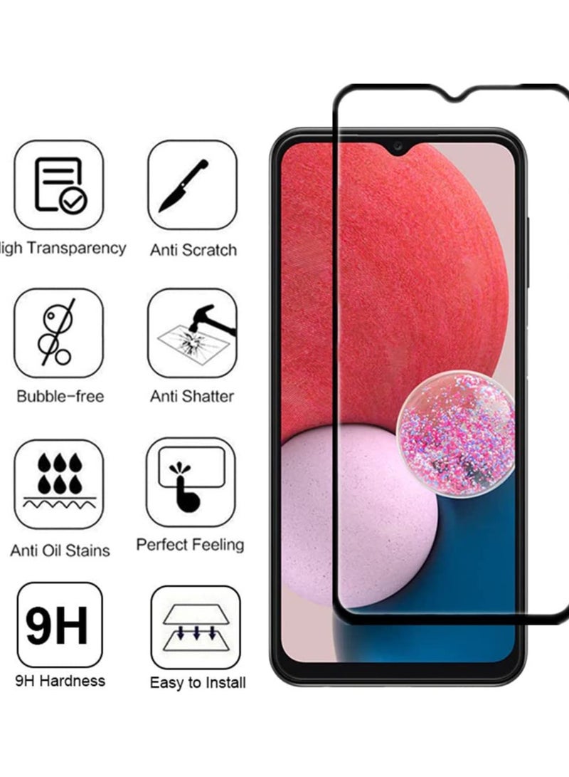2 Pack Tempered Glass Screen Protector for Samsung Galaxy A14 5G Full Coverage Screen Glass Anti Fingerprint Scratch Resistance for Samsung Galaxy A14 5G  - Image 3