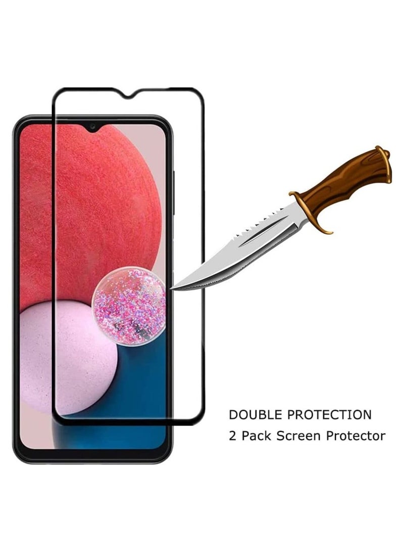 2 Pack Tempered Glass Screen Protector for Samsung Galaxy A14 5G Full Coverage Screen Glass Anti Fingerprint Scratch Resistance for Samsung Galaxy A14 5G  - Image 4