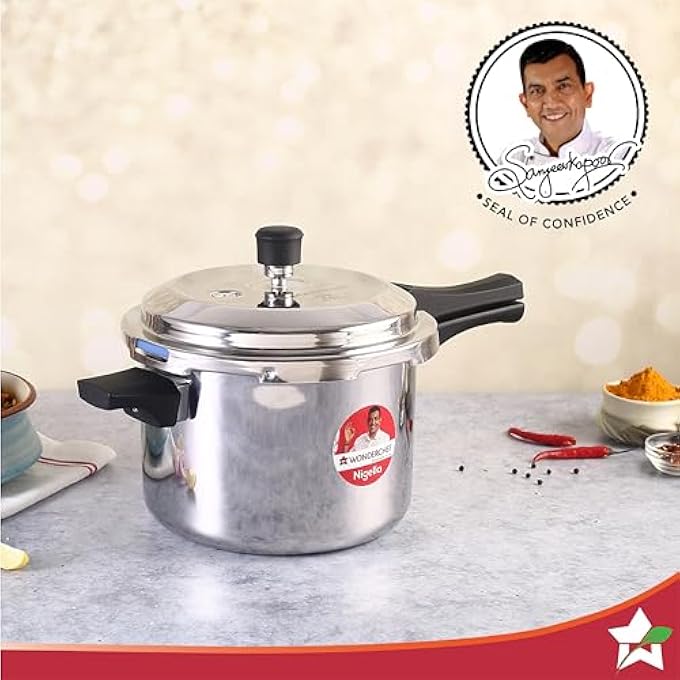 Wonderchef Nigella TriPly Outer Lid Pressure Cooker 5L 5 Years Warranty - Image 2