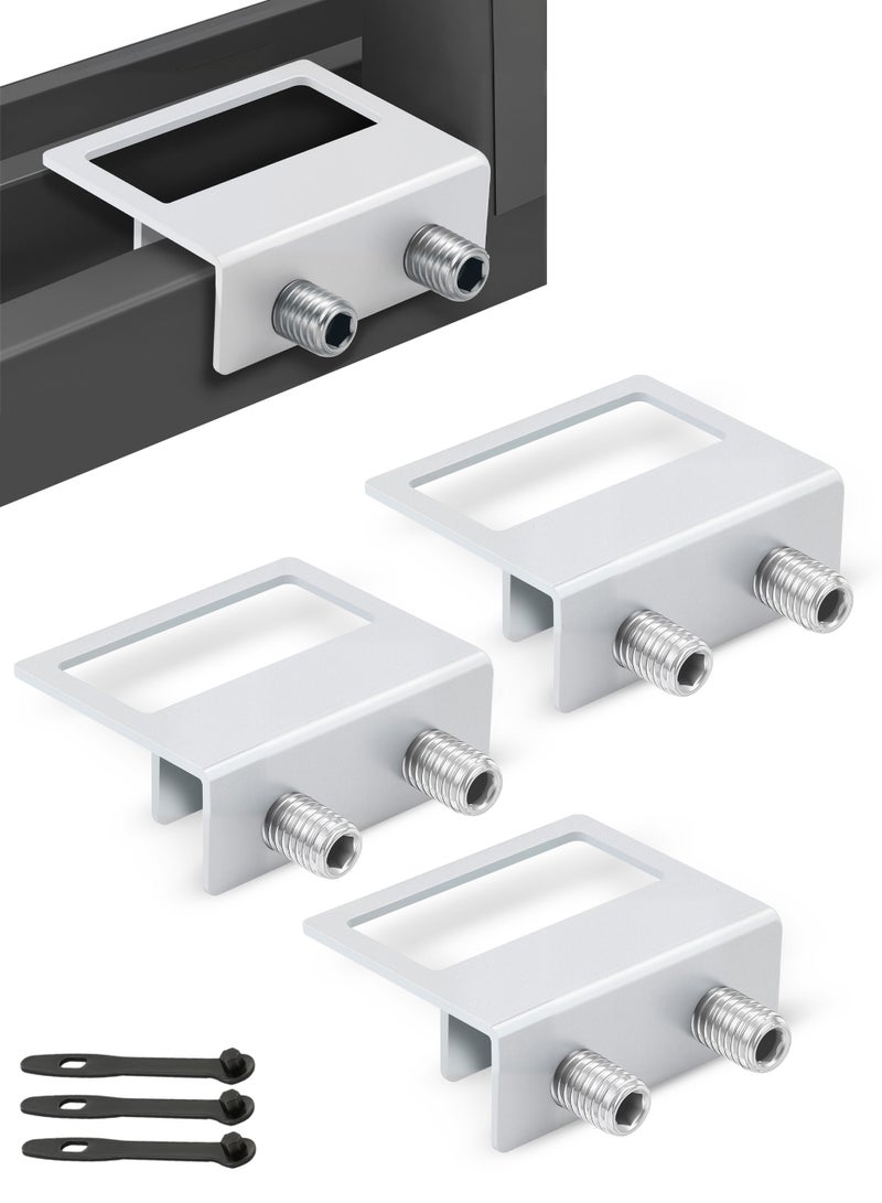 3Pcs Anti-Theft Security Lock For Children's Boors And Windows, Portable, Non-Slip, Adjustable, With 3 Keys, Suitable For Sliding Windows, Sliding Boors, Can Be Used For Terrace Bedrooms, Home, Office, Travel,Bathroom - Image 1