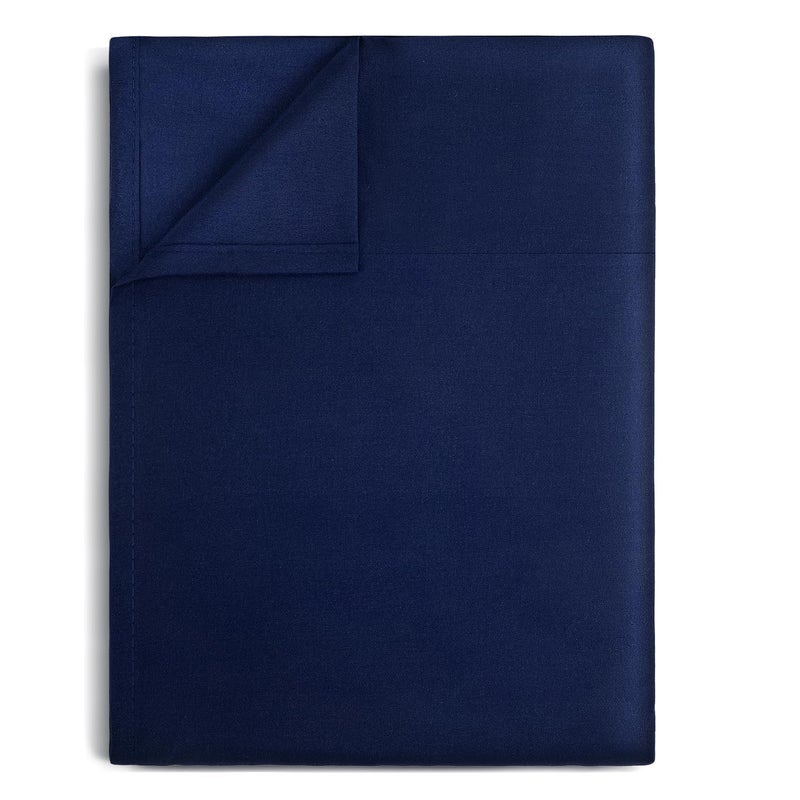 Lirex Navy Blue Twin Flat Sheet OnlyUltra Soft Breathable Brushed 1800 Microfiber Hotel Quality Flat Sheet Sold Separately Top Sheet for Bed Navy Blue Twin