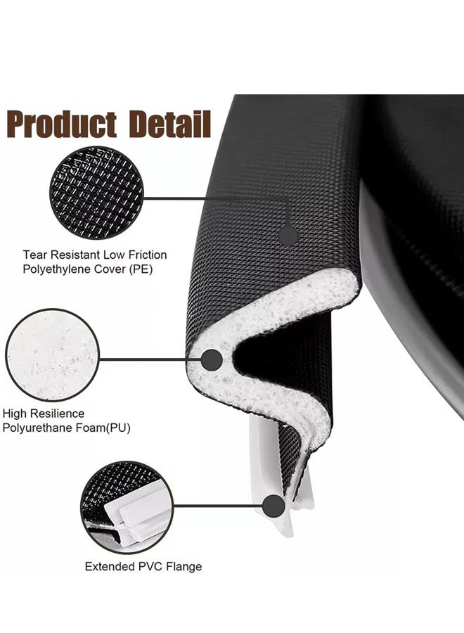 Window sealing strip,Self-adhesive window sealstrips, soundproof windproof insect proofnylon cloth foam door seal strips, sliding - Image 5