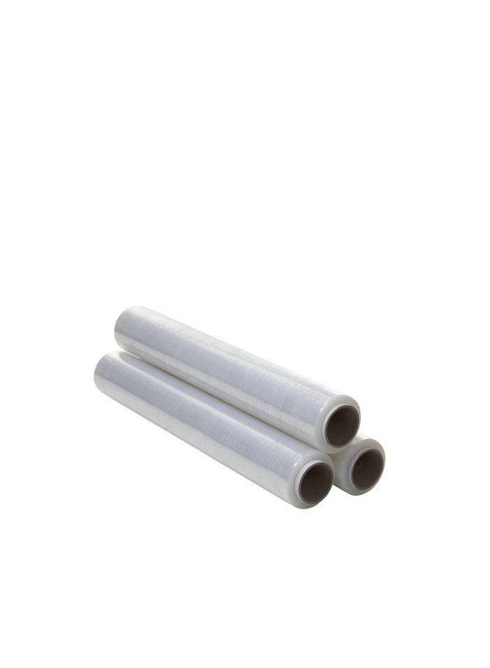 zpac 3 Transparent Industrial Stretch Film Roll, Durable and Flexible — 3 KG Weight. - Image 1