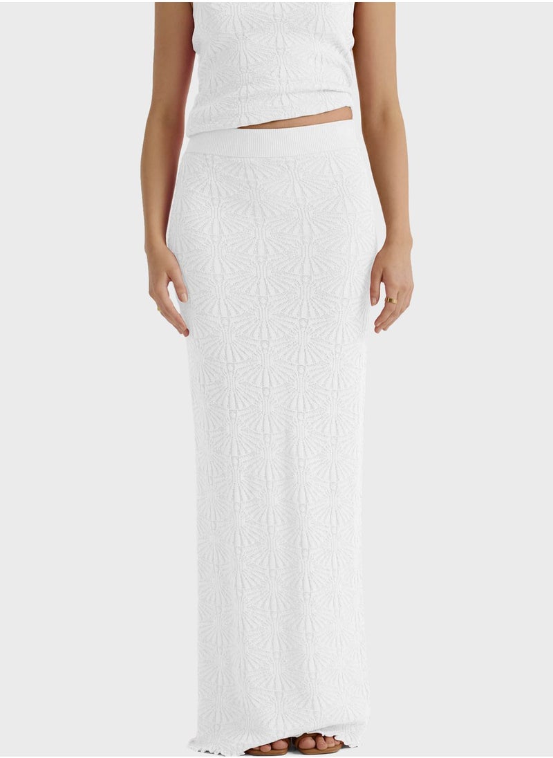 SNDYS - Patterned Scoop Neck Top - Image 1
