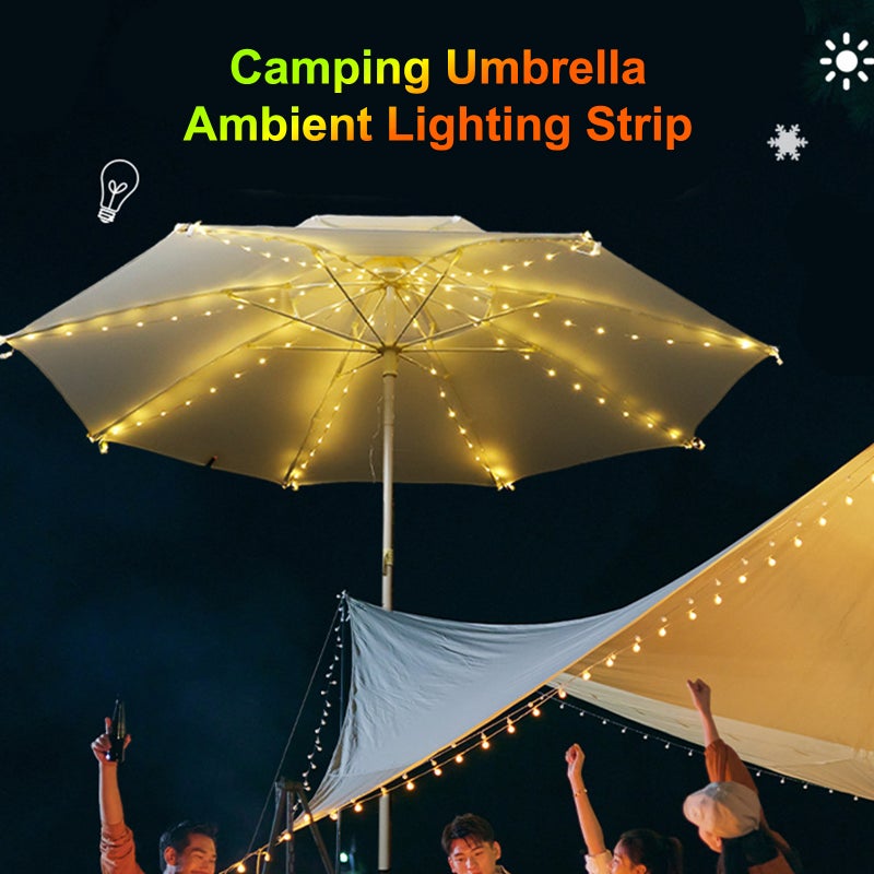 LED Parasol Lights LED Leather String Lights Holiday Decoration Colorful Lights Tent Light String - Image 5