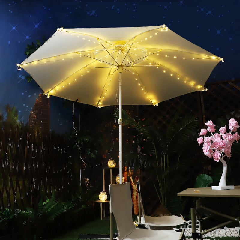 LED Parasol Lights LED Leather String Lights Holiday Decoration Colorful Lights Tent Light String - Image 1