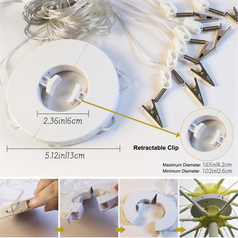 LED Parasol Lights LED Leather String Lights Holiday Decoration Colorful Lights Tent Light String - Image 3