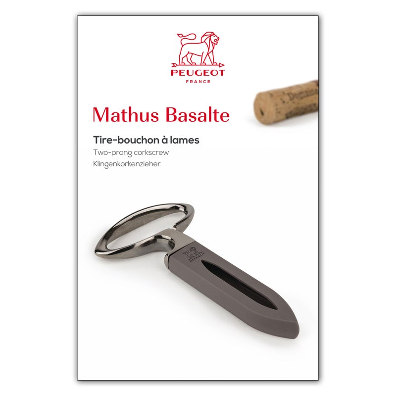 Peugeot 200367 Mathus Two-Pronged Corkscrew, Basalte - Image 3