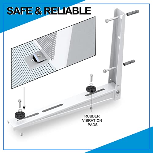 Air Jade 9,000-18,000 BTU Wall Mounting Bracket for Ductless Mini Split Air Conditioner Heat Pump Systems, Universal Mini Split Bracket, Support Up to 280 lbs - Image 3