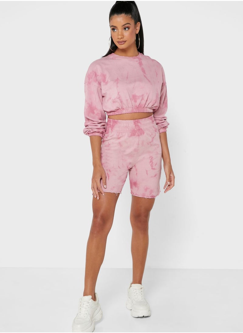 PUBLIC DESIRE - Tie Dye High Waist Shorts - Image 1