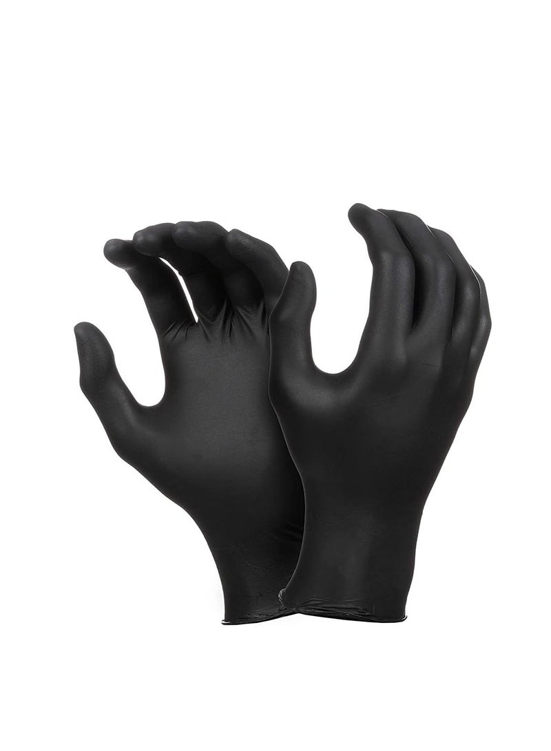 Falcon Falcon Nitrile Gloves - Black Powder Free (L) - 100 Pieces - Pack of 3 - Image 3