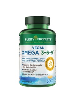 Omega 369 Vegan And Vegetarian Omega Formula “5 In 1” Essential Fatty Acid Complex Scientifically Formulated Plantbased Omega 3 6 9 Essential Fatty Acids (Efa) From (60)