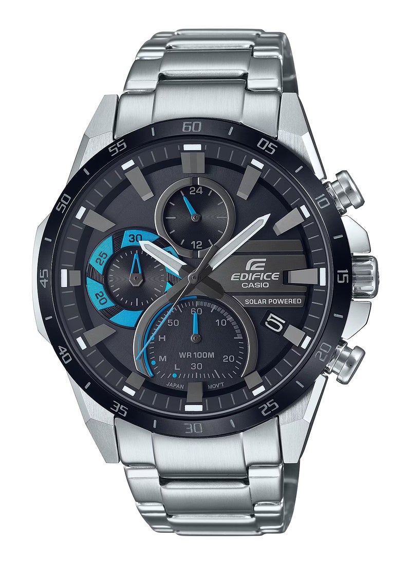 CASIO - Edifice Solar Powered Chronograph Stainless Steel Men's Watch EQS-940DB-1BV - Image 1