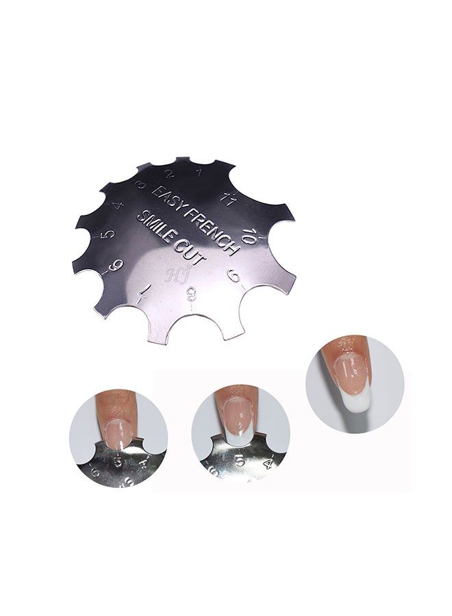 brunson أداة قص الأظافر الفرنسية مجموعة أدوات جل الأكريليك حجم نصائح مانيكير حافة فن الأظافر FNCS#D - Image 2