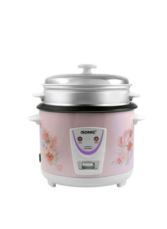 iSONIC Electric Rice Cooker 1.8L 1.8 L 700.0 W IRC 758 Pink/White/Silver  - Image 1