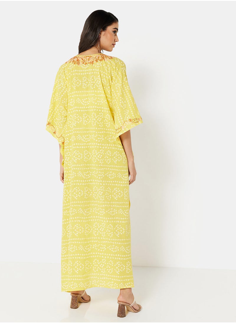 ARABIAN CLOSET EMBROIDERED KAFTAN  - Image 2