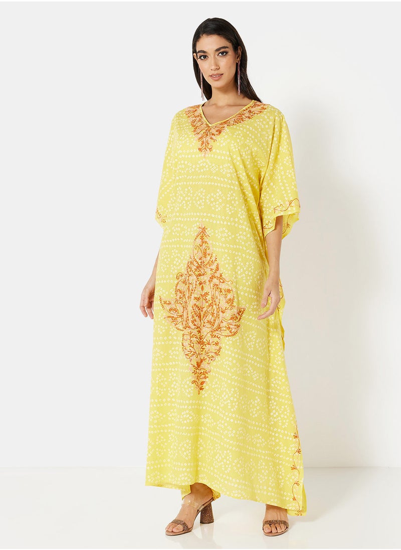ARABIAN CLOSET EMBROIDERED KAFTAN  - Image 1