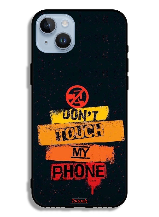 Tolwak Apple iPhone 14 Plus Protective Case Do Not Touch My Phone - Image 2