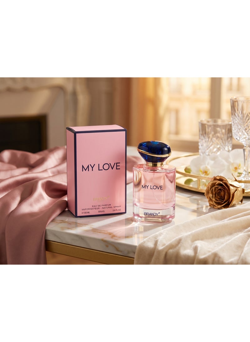 Brandy Designs My Love Eau de Parfum for Women 100ml | Long Lasting Floral Vanilla Musk Perfume with Orange Blossom, Tuberose & Jasmine - Image 5