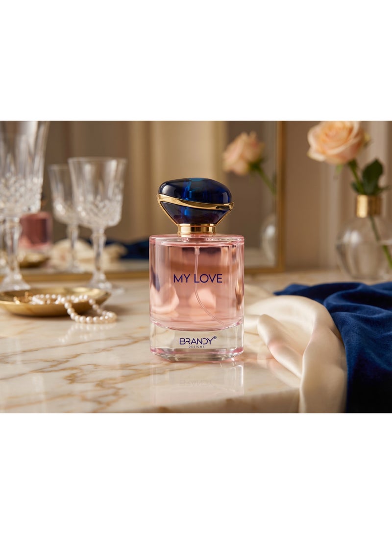 Brandy Designs My Love Eau de Parfum for Women 100ml | Long Lasting Floral Vanilla Musk Perfume with Orange Blossom, Tuberose & Jasmine - Image 4