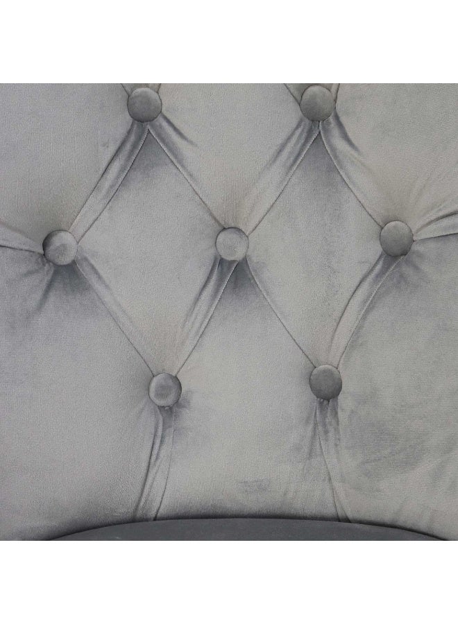 VANITY LIVING Rinerra Dining Chairs – Set of 2, Grey Upholstered Seat with Metal Legs – Modern Accent Chairs for Dining Room or Living Room - Image 5