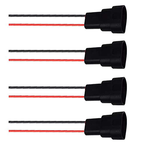 BlyilyB 4Pack 9005 9006 HB3 HB4 Male Adapter Wiring Harness Sockets Wire Connector - Image 1