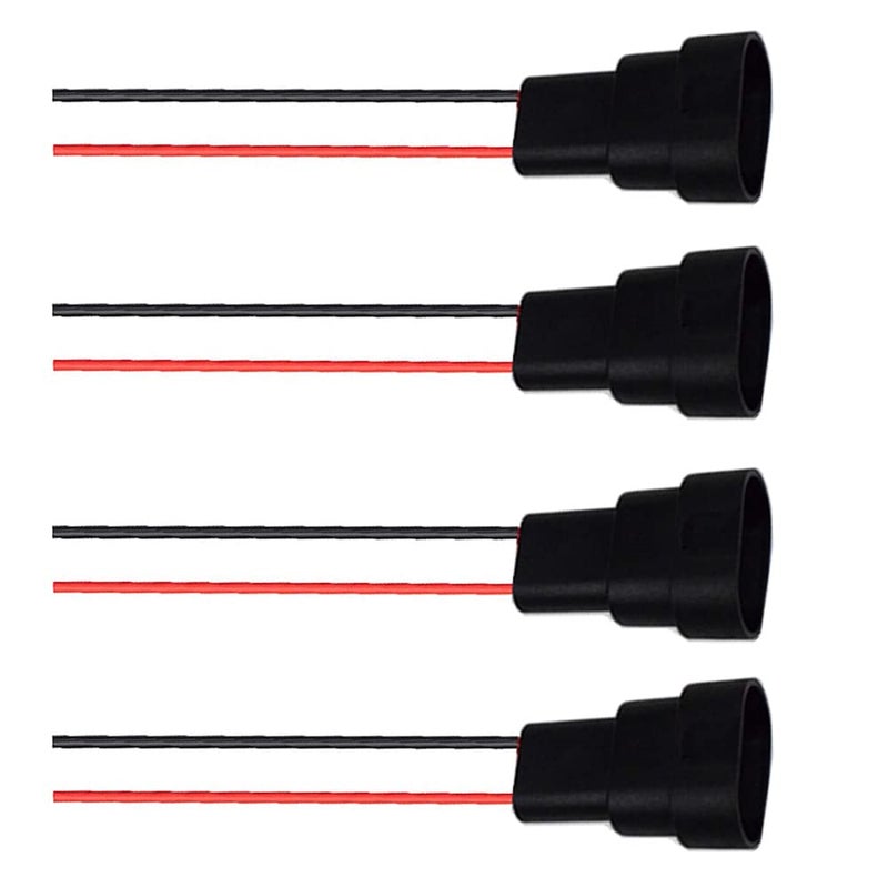 BlyilyB 4Pack 9005 9006 HB3 HB4 Male Adapter Wiring Harness Sockets Wire Connector - Image 3