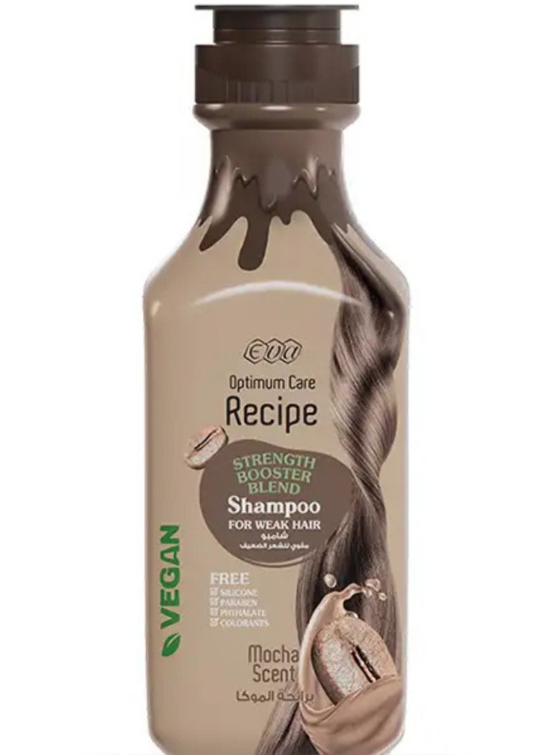 Eva Optimum Care Recipe Shampoo Hair Strength Booster Blend Mocha Scent - 350 Ml - Image 1