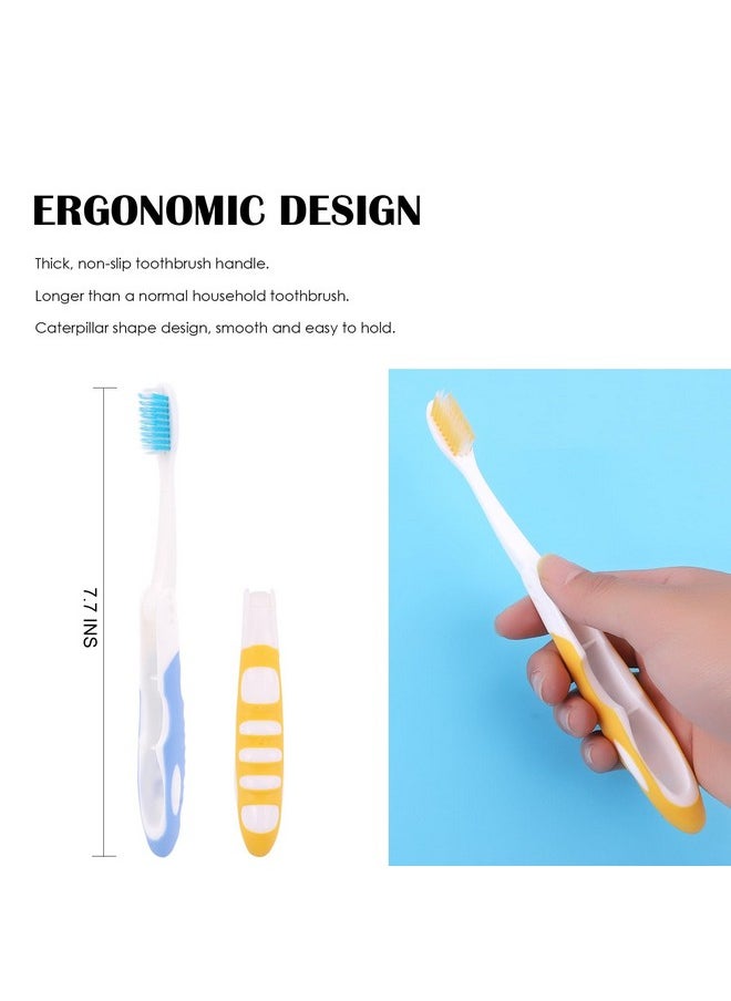 EasyHonor EasyHonor Travel Toothbrush Bulk, Folding Toothbrush with Toothbrush Box,Soft Potable Travel Size Toothbrush, Individually Wrapped Toothbrush for Travel Camping School Home Supplies.(12 Pcs)  - Image 3