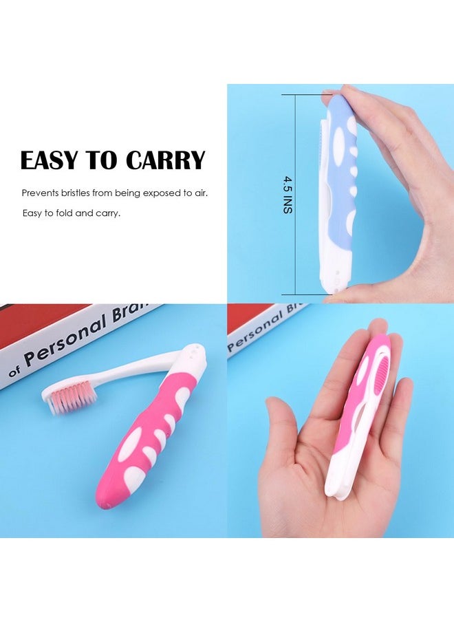 EasyHonor EasyHonor Travel Toothbrush Bulk, Folding Toothbrush with Toothbrush Box,Soft Potable Travel Size Toothbrush, Individually Wrapped Toothbrush for Travel Camping School Home Supplies.(12 Pcs)  - Image 2