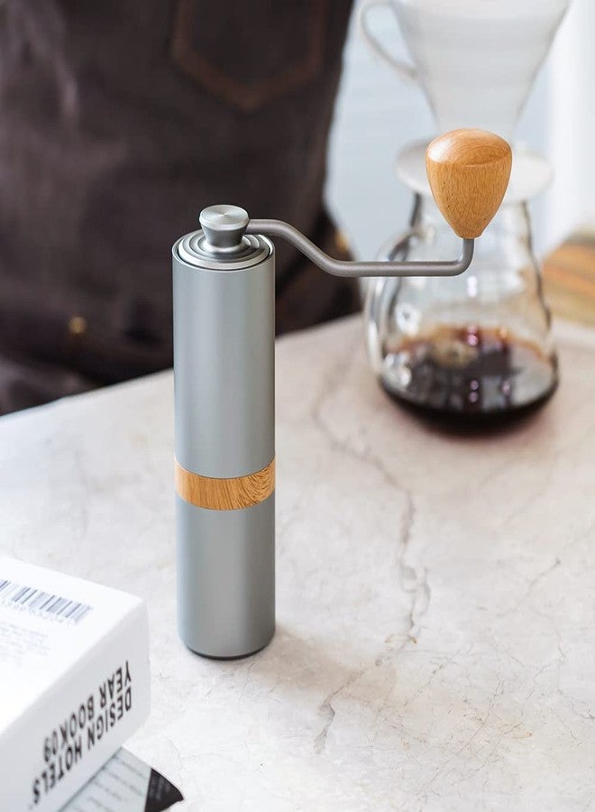 i Cafilas Manual Coffee Grinder Adjustable Setting，Portable Manual Grinder Conical Ceramic Burr Stainless Steel,Capacity 30g - Image 5
