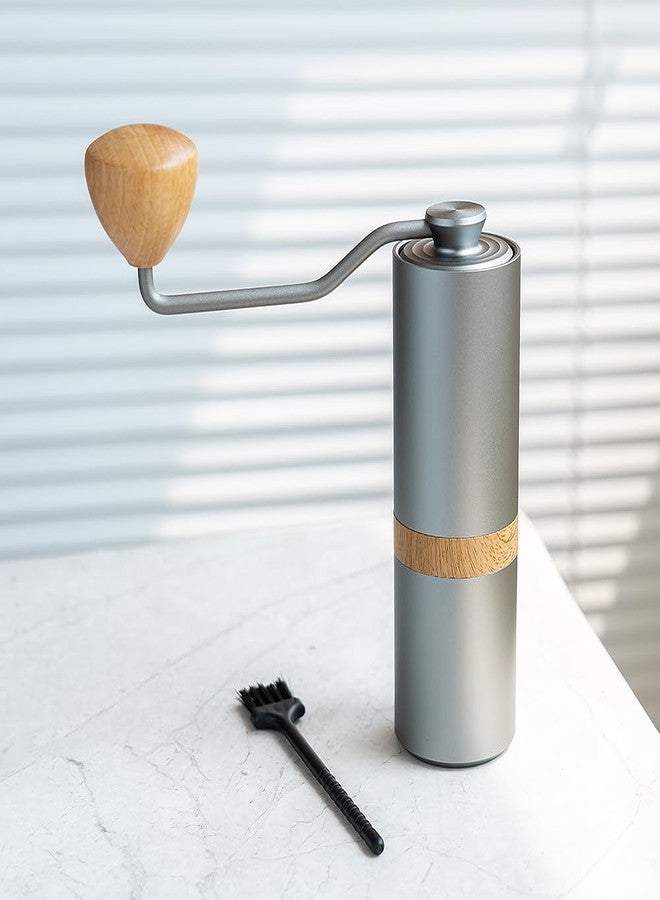 i Cafilas Manual Coffee Grinder Adjustable Setting，Portable Manual Grinder Conical Ceramic Burr Stainless Steel,Capacity 30g - Image 1