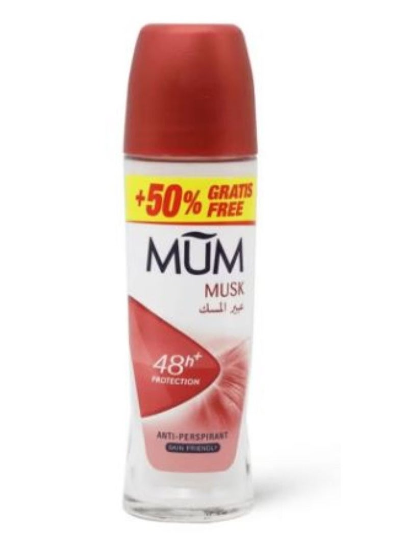 MUM - Mum Deodorant Roll On With Musk 75 ml - Image 1