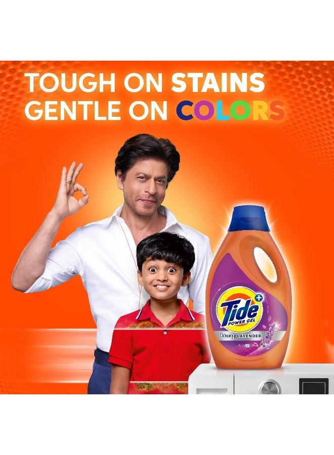 Tide Laundry Detergent Power Gel Lavender Fresh 1.8L, Pack of 4 - Image 4