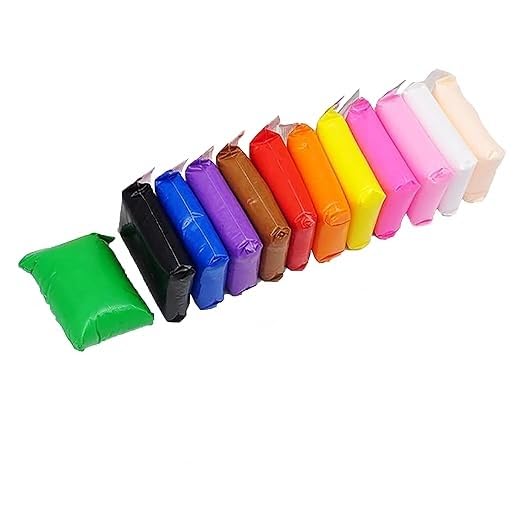 Levin THE NEXT LEVEL IN OFFICE STATIONERY Levin 12 Colors Air Dry Clay Magical Kids Clay Ultra Light Modeling Clay Artist Studio Plasticine Toy Safe and NonToxic Modeling Clay