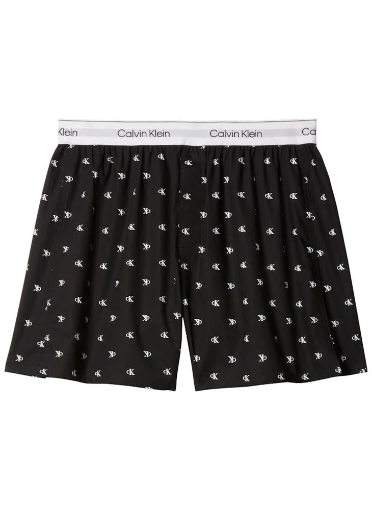 CALVIN KLEIN  Printed Poplin Boxers for Men | Best Price UAE