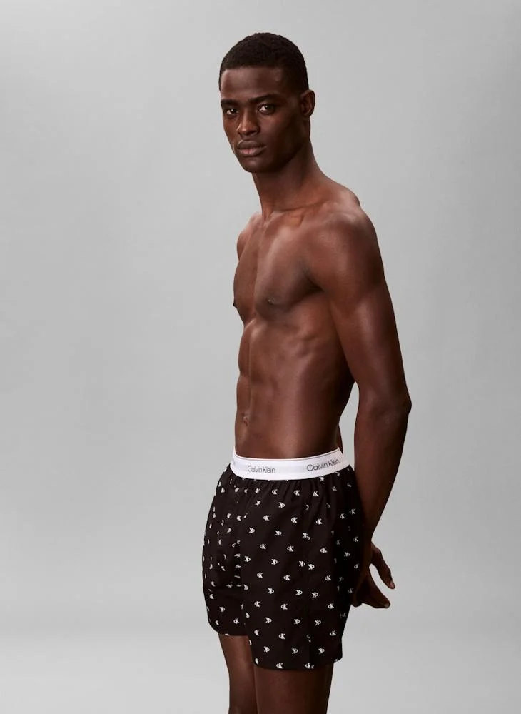 CALVIN KLEIN  Printed Poplin Boxers for Men | Best Price UAE