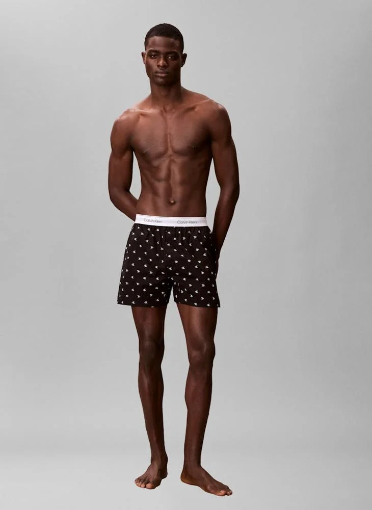 CALVIN KLEIN  Printed Poplin Boxers for Men | Best Price UAE