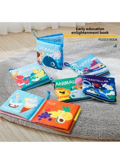 Generic Baby Cloth Book Children's Early Education Enlightenment Cognition Baby Cloth Book Tear Not Ripe Sound Paper Educational Toys-Color:Dinosaurs  - Image 5